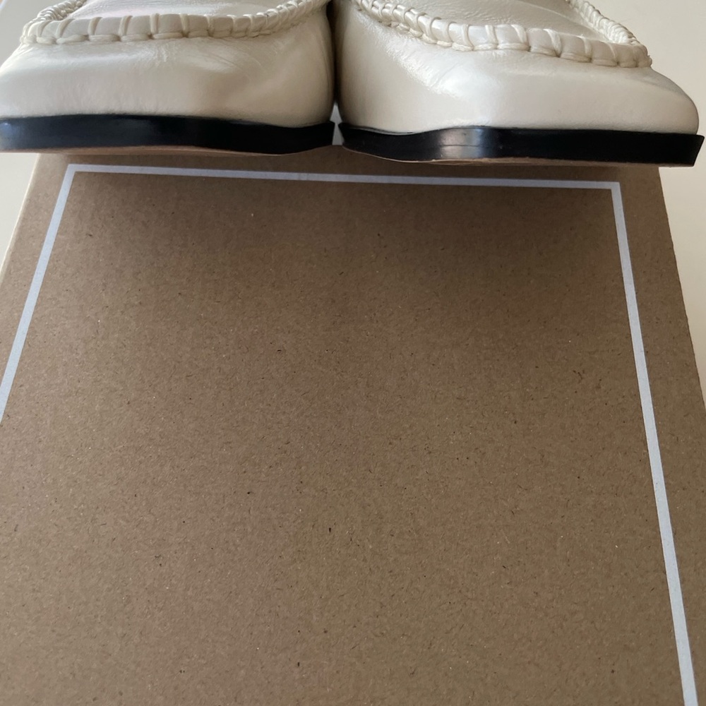 Dolce Vita Ivory Braided Leather Loafers - Picture 3 of 6